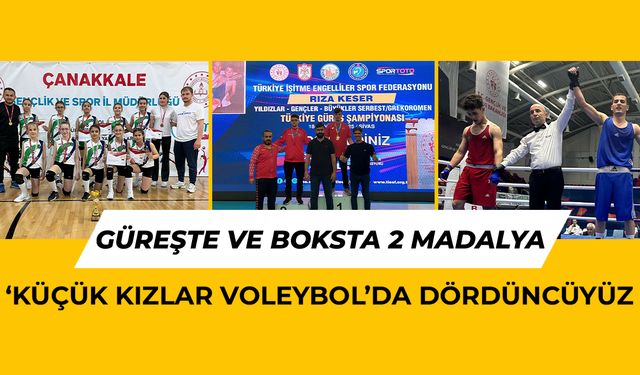 GÜREŞTE VE BOKSTA 2 MADALYA
