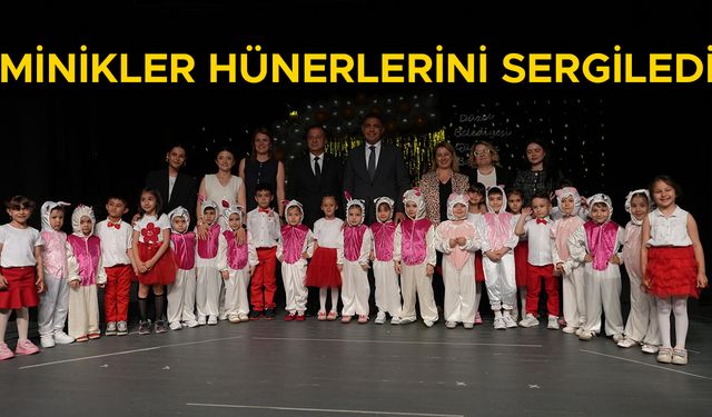 DÜZCE BELEDİYESİ ÇOCUK GÜNDÜZ BAKIMEVİ ÖĞRENCİLERİNDEN MUHTEŞEM YIL SONU GÖSTERİSİ