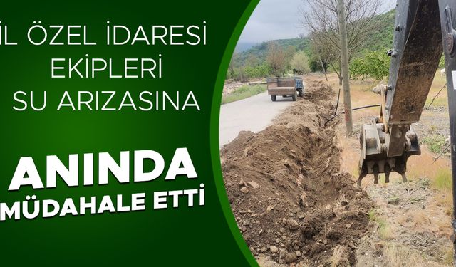 ÇALIŞMALARIN ARDINDAN KÖYE YENİDEN SU VERİLDİ