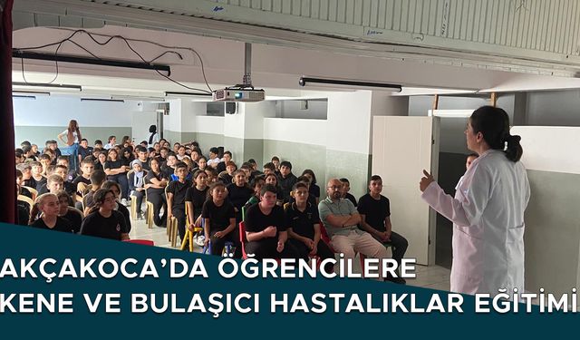 SAĞLIK EKİPLERİ TARAFINDAN ÖĞRENCİLER BİLGİLENDİRİLDİ