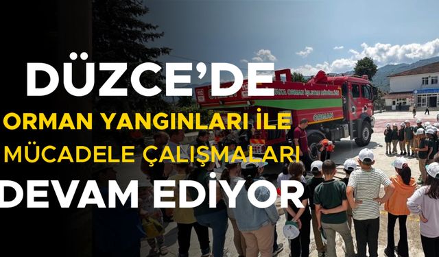 ÖĞRENCİLER ORMAN YANGINLARI İLE MÜCADELE KONUSUNDA BİLGİLENDİRİLDİ