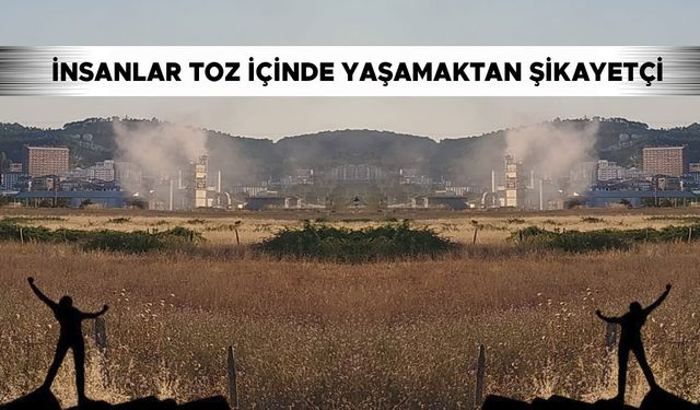 ŞANTİYEYE VATANDAŞTAN TEPKİ, “TOZ İÇİNDE KALMAKTAN BIKTIK”
