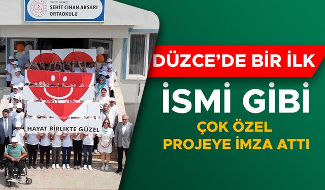 ŞEHİT CİHAN AKSARI ORTAOKULU’NDAN ENGELLERİ KALDIRAN PROJE