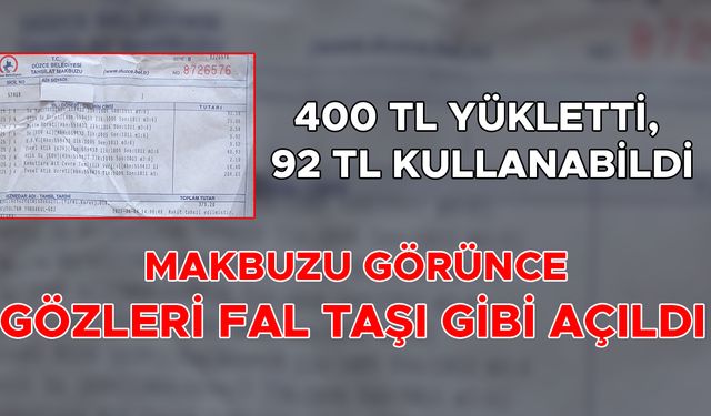 “ALDIĞIM SUYUN ÜÇ KATI ÜCRET KESİLMİŞ!”
