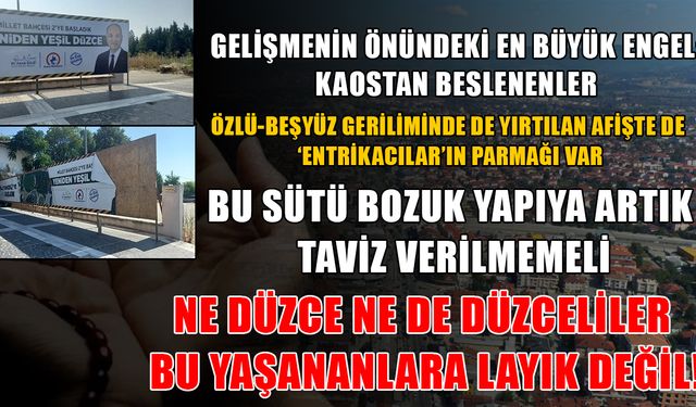 “ALLAH’TAN YAĞMUR İSTEYELİM YOKSA YANIYORUZ”
