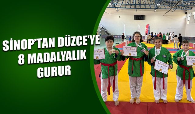 DÜZCELİ MİNİK KURAŞÇILARDAN MADALYA YAĞMURU