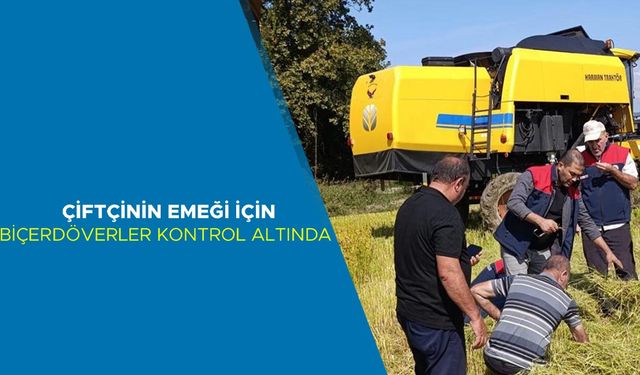 ÜRETİCİLERİN EMEĞİ İÇİN TARIM EKİPLERİ SAHADA