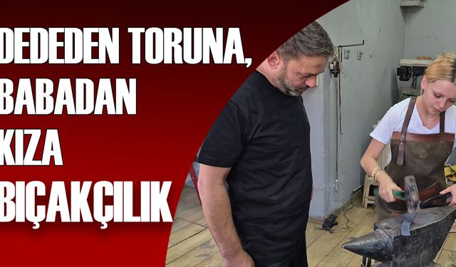 UNESCO SANATÇISI ÇIRAK BULAMAYINCA KIZINA SANATINI ÖĞRETİYOR