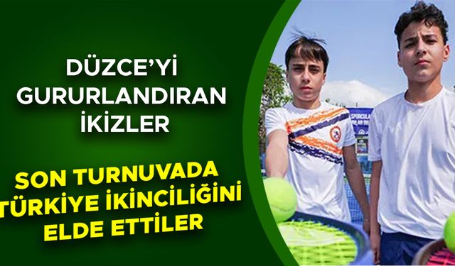 DÜZCE’Yİ GURURLANDIRAN İKİZLER BAŞARIDAN BAŞARIYA KOŞUYOR