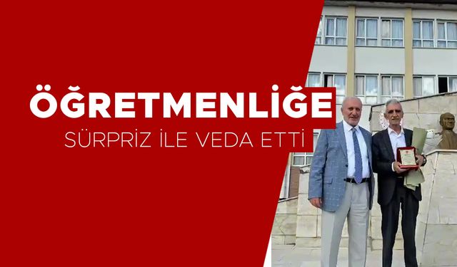 42 YILLIK ÖĞRETMENLİĞİNİ ÖĞRENCİLERİNİN ALKIŞLARI ARASINDA BİTİRDİ