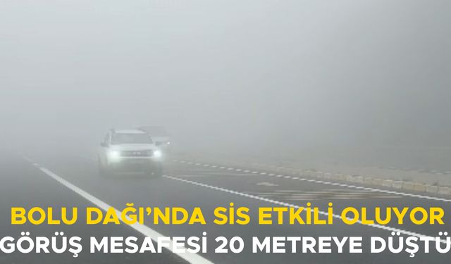 POLİS VE TABELALARDAN SÜRÜCÜLERE SİS UYARISI