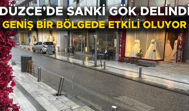AYLARDIR BEKLENEN SAĞANAK YAĞIŞ ETKİSİNİ SÜRDÜRÜYOR
