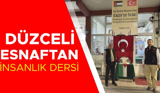 BİR GÜNLÜK KAZANCINI GAZZE İÇİN BAĞIŞLADI