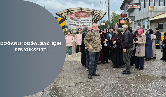 DOĞANLI ‘DOĞALGAZ’ İÇİN SES YÜKSELTTİ