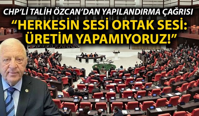“DEVLETİN GÖREVİ CEZALANDIRMAK DEĞİL, ÜRETİMİ YAŞATMAKTIR”