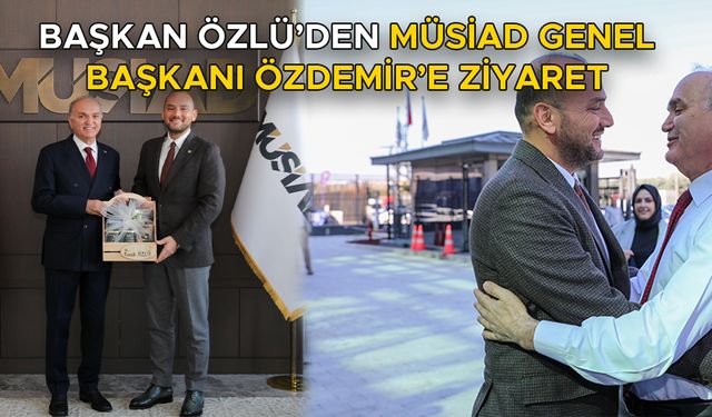 ÖZDEMİR BAŞKAN ÖZLÜ’YE ‘BURS HAMİLİK SERTİFİKASI TAKDİM ETTİ
