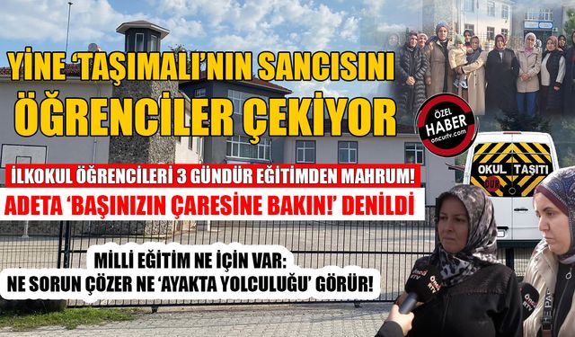 GÜRCÜÇİFTLİK’TE ONLARCA VELİ ‘SERVİS’ İÇİN TOPLANDI