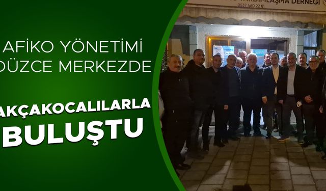 AFİKO TANITIM TOPLANTILARI DEVAM EDİYOR