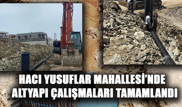 120 METRE TEMİZ SU HATTI DÖŞENDİ