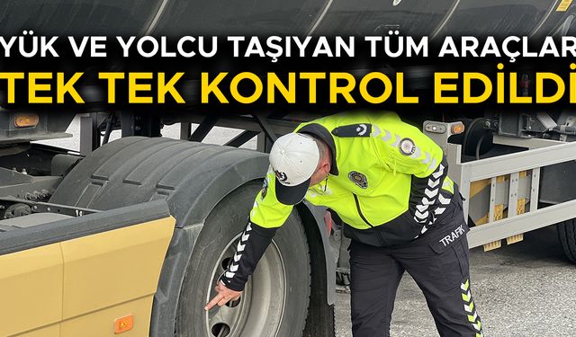DÜZCE’DE TİCARİ ARAÇLARA YÖNELİK DENETİMLER DEVAM EDİYOR