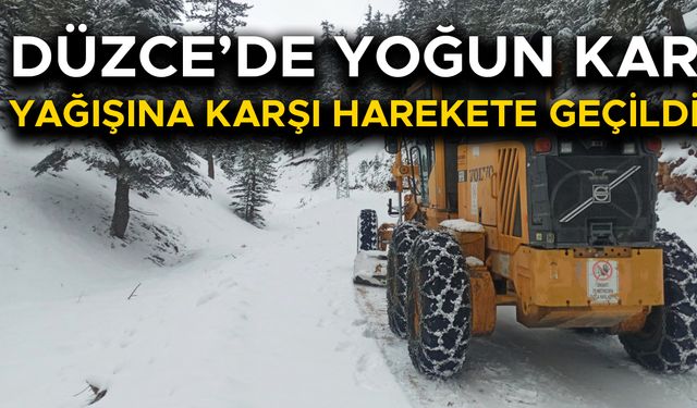 İL ÖZEL İDARESİ VE DÜZCE BELEDİYESİ KIŞ TEDBİRLERİNİ TAMAMLADI