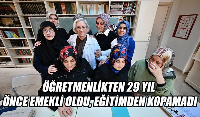 KADINLARA OKUMA YAZMA ÖĞRETİYOR