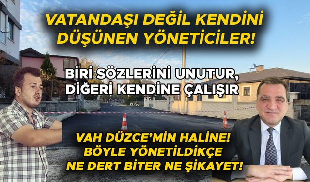 MÜDÜR YARDIMCISININ YAPTIĞINA BAK! SADECE KENDİ SOKAĞINI ASFALTLATTI