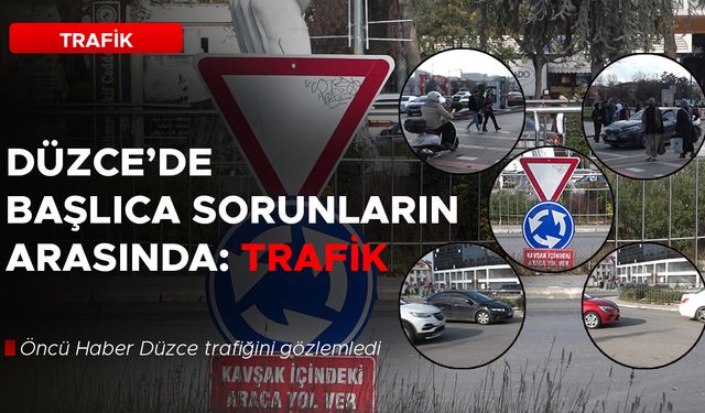 DÜZCELİLER YAYA GEÇİTLERİ VE DÖNEL KAVŞAKLARI DOĞRU KULLANIYOR MU?