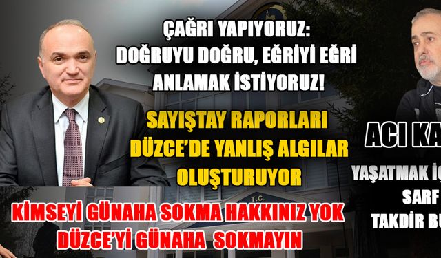 SAYIŞTAY RAPORLARI FLU, NETLEŞMELİ!