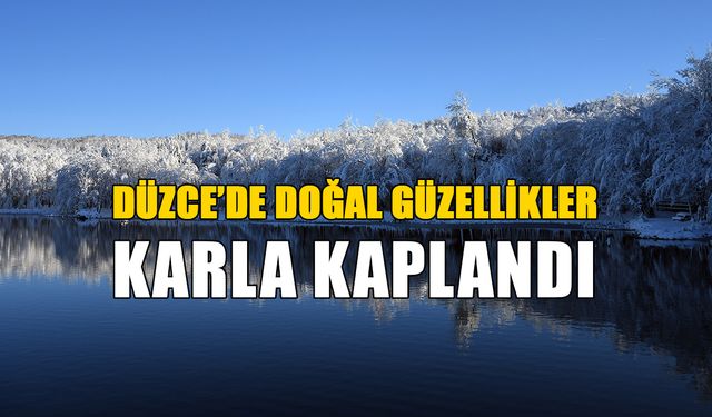 KORUGÖL TABİAT PARKI BEYAZA BÜRÜNDÜ