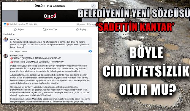 MİLLET YOLLARDAN DERT YANIYOR! AÇIKLAMA RESMİ MAKAMDAN DEĞİL ‘KANTAR’DAN GELİYOR