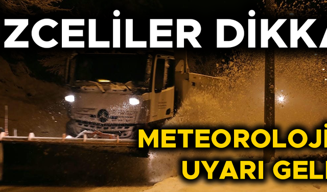 KAR YAĞIŞI VE SAĞANAK İÇİN GÜN VERİLDİ