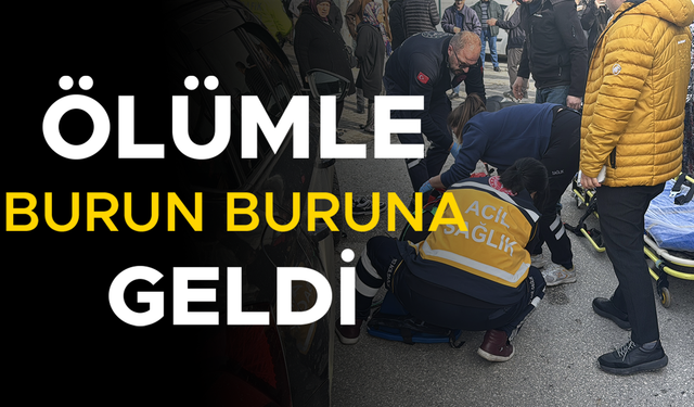 CİPLE ÇARPIŞAN MOTOSİKLET SÜRÜCÜSÜ YARALANDI