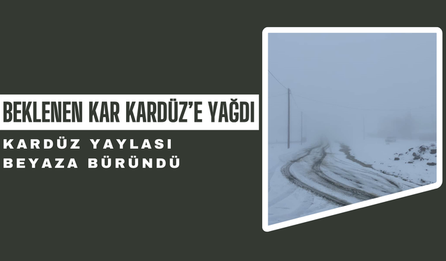 BEKLENEN KAR KARDÜZ’E YAĞDI