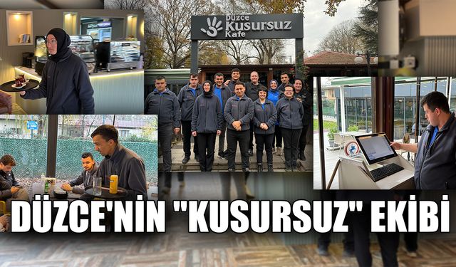 "KUSURSUZ KAFE"DE 17 DOWN SENDROMLU BİREY GÖREV YAPIYOR