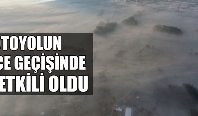 KENTİN ÜZERİNİ KAPLAYAN SİS BULUTU HAVADAN GÖRÜNTÜLENDİ