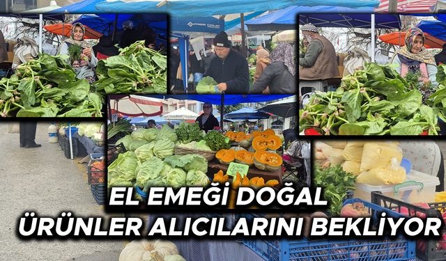 EL EMEĞİ DOĞAL ÜRÜNLER ALICILARINI BEKLİYOR