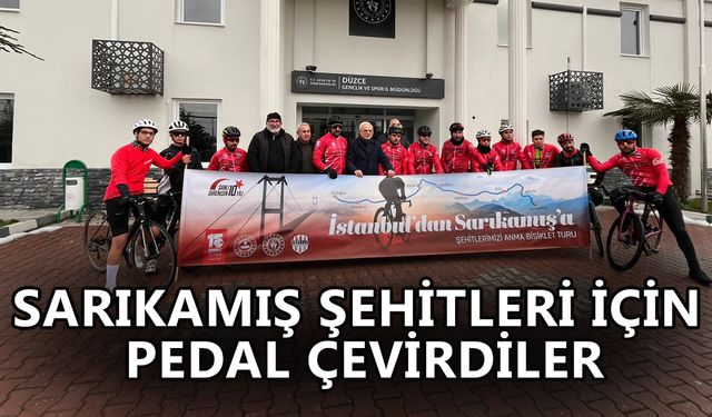 SARIKAMIŞ ŞEHİTLERİ İÇİN PEDAL ÇEVİRDİLER