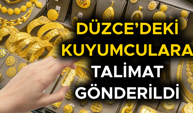 O ALTINLARIN ALIM – SATIMI YASAKLANDI