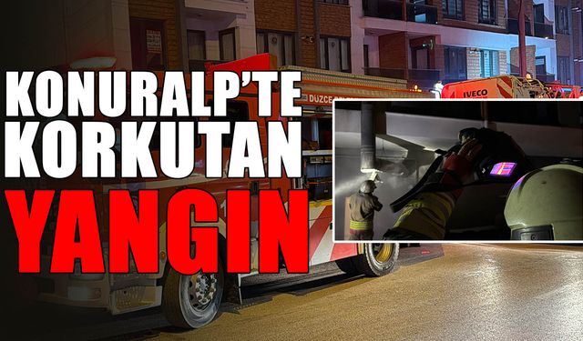 İTFAİYE EKİPLERİNDEN BACA YANGININA TERMAL KAMERALI MÜDAHALE