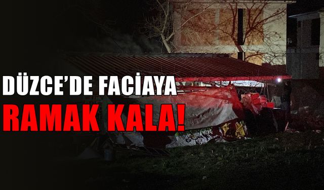 YANGIN ESNASINDA EVDE UYUYAN YAŞLI ADAMI İNŞAAT İŞÇİLERİ UYANDIRDI