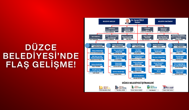 BAŞKAN YARDIMCILARI KALTU VE BAYRAK'IN YÖNETİMİ DEĞİŞTİ