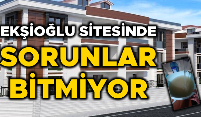 MUSLUKLARDAN SU YERİNE ÇAMUR AKIYOR