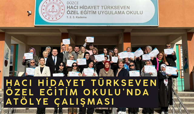 VELİLER VE ÖĞRETMENLER ATÖLYE ÇALIŞMASINDA BİR ARAYA GELDİ