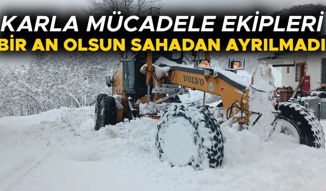 DÜZCE’DE KAPANAN KÖY YOLU BIRAKILMADI
