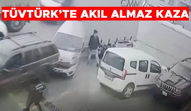 GÖREVLİ FREN YERİNE GAZA BASINCA SIRA BEKLEYEN ARAÇLARA ÇARPTI