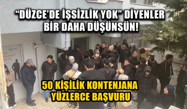 GÜMÜŞOVA OSB’DE İŞ KUYRUĞU