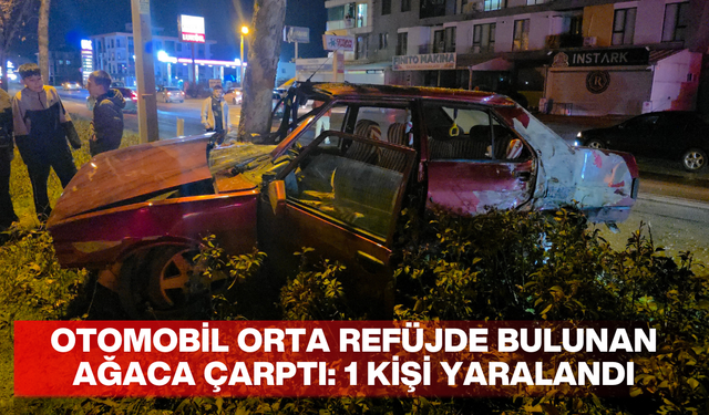 KAZA NEDENİYLE ARAÇ KULLANILAMAZ HALE GELDİ