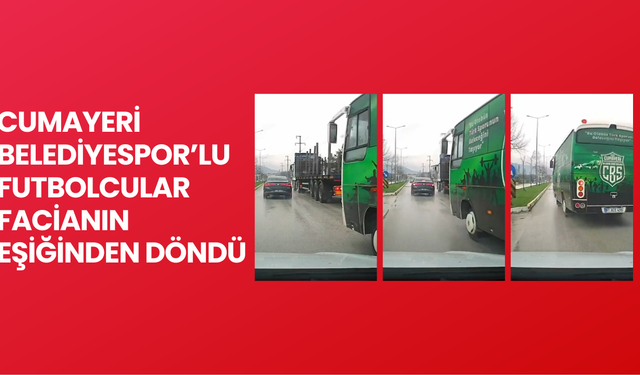 FUTBOLCULARI TAŞIYAN OTOBÜS SÜRÜCÜSÜ TEHLİKEYE DAVETİYE ÇIKARDI