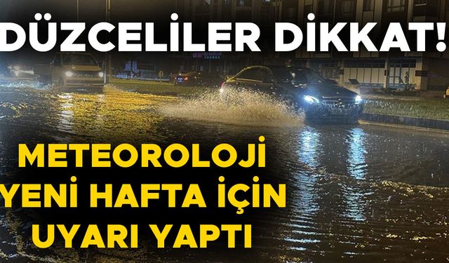 KESİNTİSİZ YAĞIŞ BEKLENİYOR